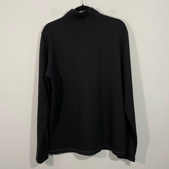 MLB New York Mets Black Member Only Quarter Zip Pullover Top Size L - Picture 10 of 10